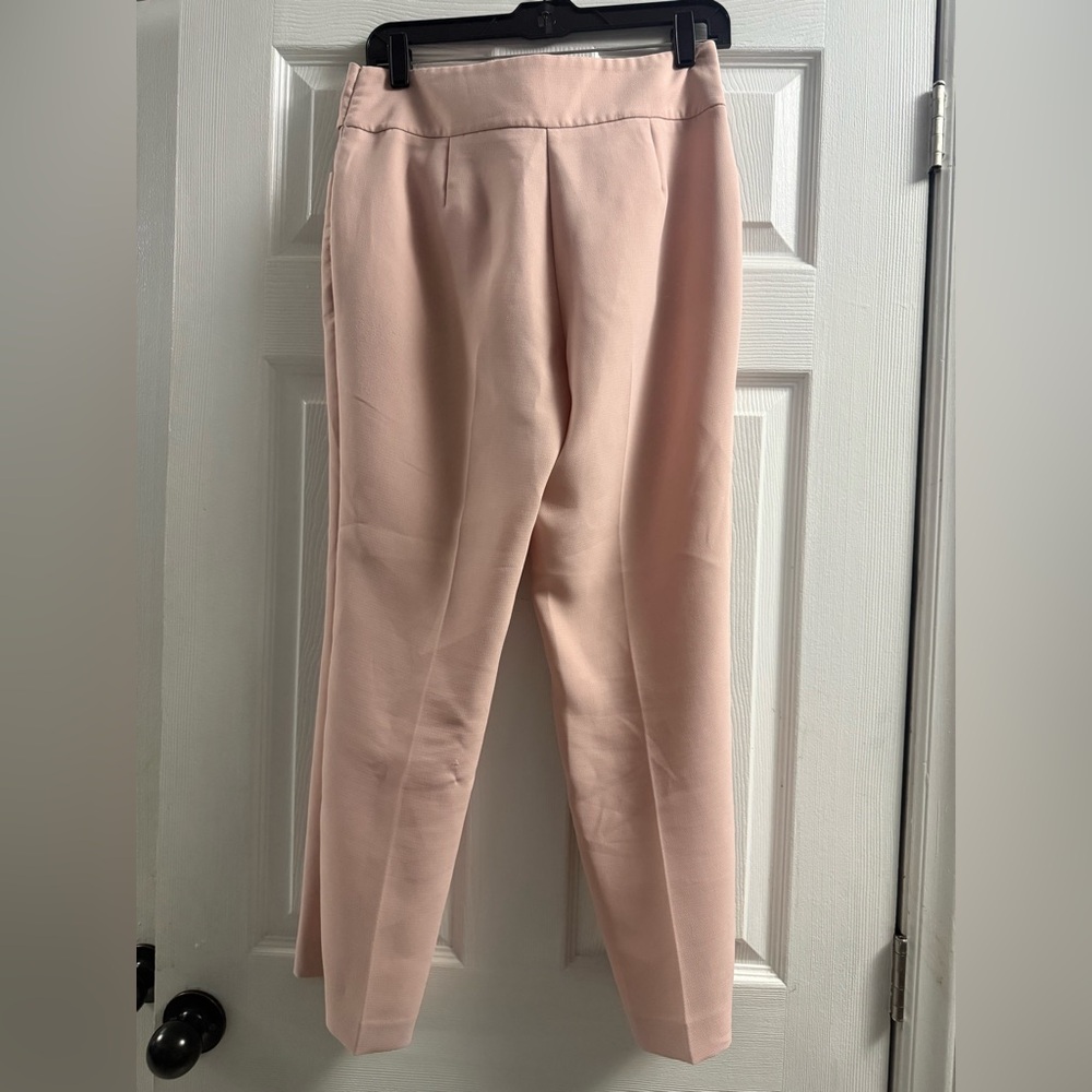 Ann Taylor Factory Light Pink Tie Front Trousers Size 8 - Picture 3 of 9